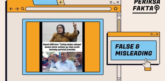 [SALAH] Salah, Kepala BGN Nanik S Deyang Tuduh Dadan Musuh Dalam Selimut
