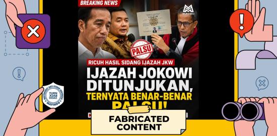 [SALAH] Hasil Sidang Menyatakan Ijazah Jokowi Terbukti Palsu