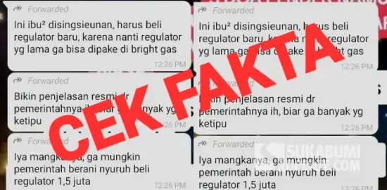 [SALAH] Cek Fakta: Masyarakat Harus Beli Regulator Rp1,5 Juta untuk Tabung Pink Bright Gas
