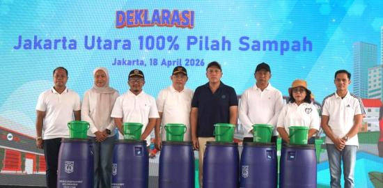 Deklarasi Gerakan 100 Persen Pilah Sampah di Jakarta Utara