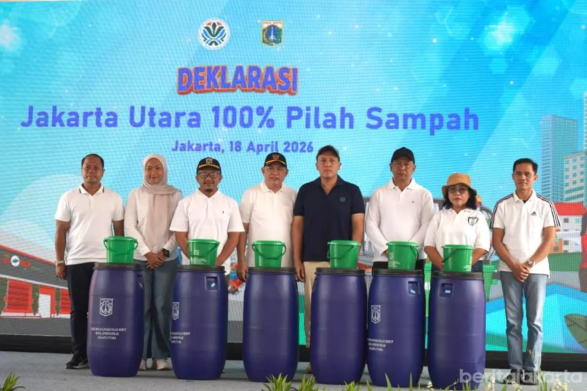 Deklarasi Gerakan 100 Persen Pilah Sampah di Jakarta Utara