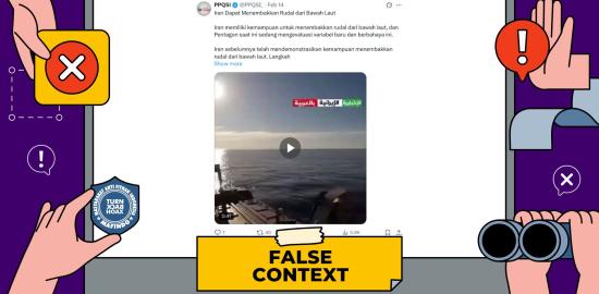 [SALAH] Iran Menembakkan Rudal dari bawah Laut