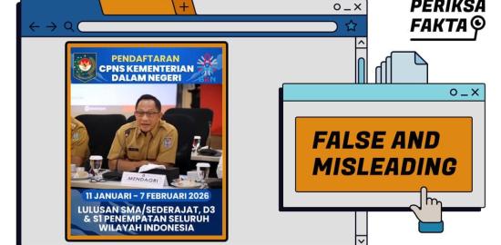 [HOAKS] Tautan Pendaftaran CPNS Kementerian Dalam Negeri Tahun 2026