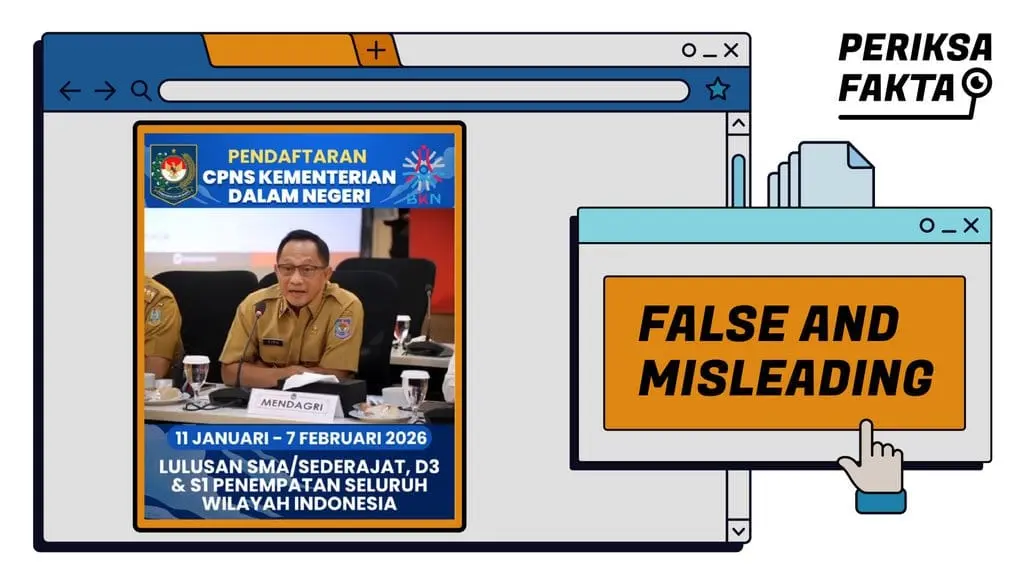 [HOAKS] Tautan Pendaftaran CPNS Kementerian Dalam Negeri Tahun 2026