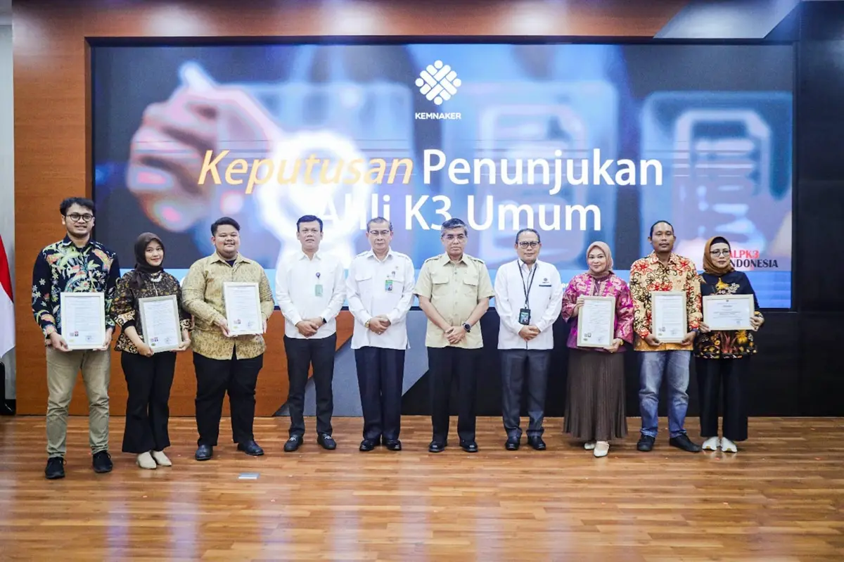 Wujudkan Tempat Kerja Aman, Kemnaker Gencarkan Pembinaan dan Sertifikasi Ahli K3