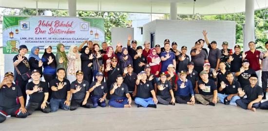 Kelurahan Cilangkap Gelar Halal Bihalal di Waduk Batu Licin