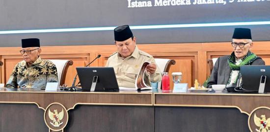 Di Hadapan Ulama dan Ormas Islam, Presiden Prabowo Paparkan Strategi Dorong Perdamaian Timur Tengah