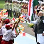 Sambutan Hangat Pelajar Hingga Suguhan Budaya Nusantara Warnai Penyambutan Kunjungan PM India