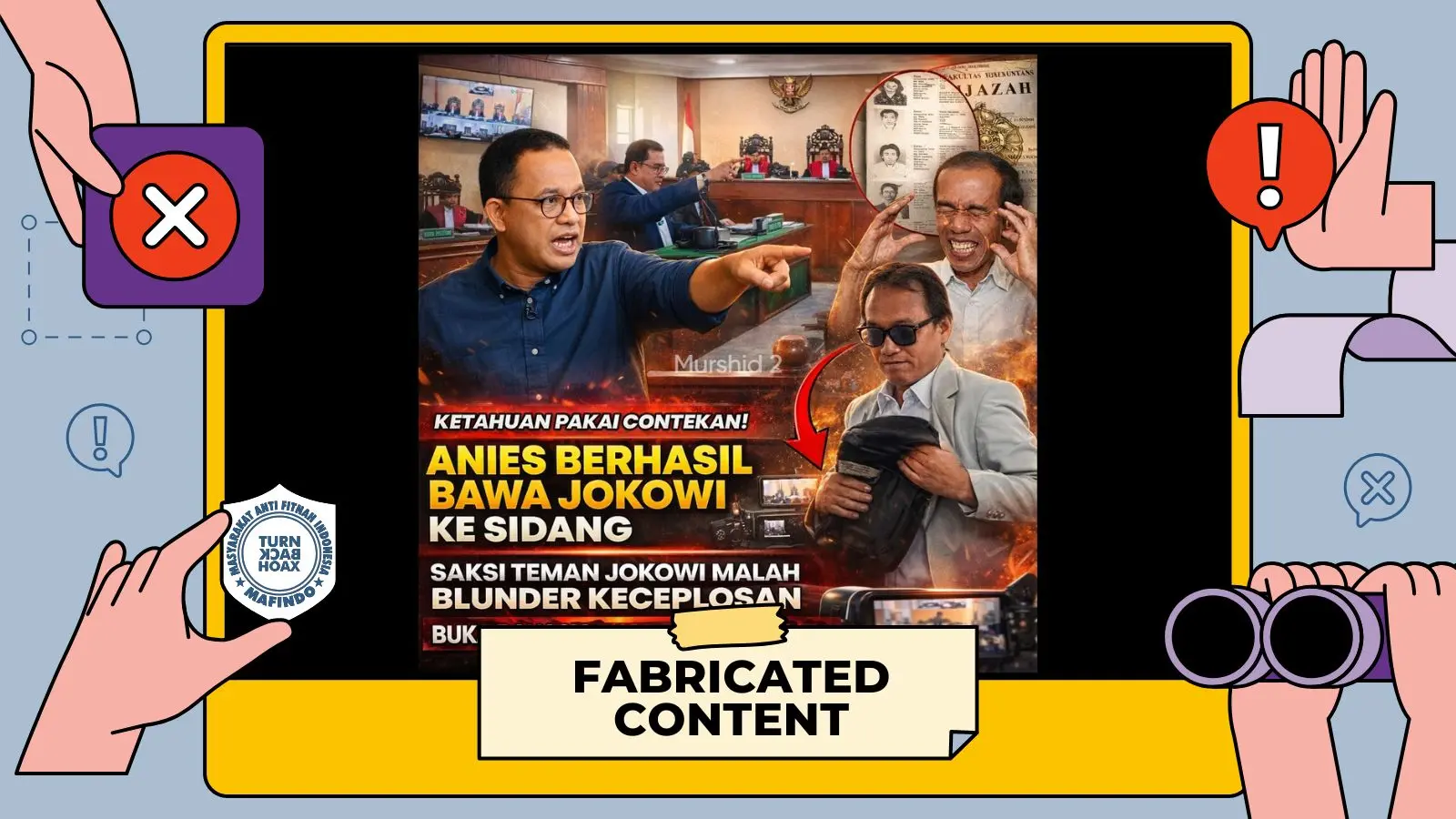 [SALAH] Anies Berhasil Bawa Jokowi ke Persidangan