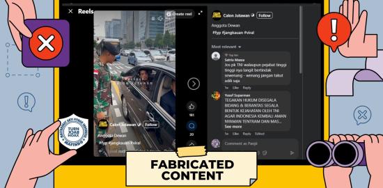 [SALAH] Video "TNI Tegur Anggota Dewan Penerobos Jalur Busway"