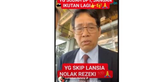 [SALAH] Hoaks! Purbaya Berikan Bantuan Khusus Lansia Selama Ramadhan