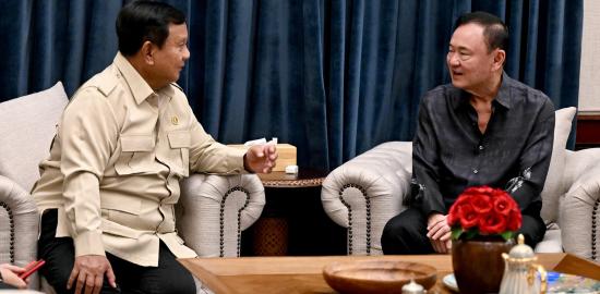 Pertemuan Hangat Presiden Prabowo dan Thaksin di Kertanegara, Bahas Dinamika Kawasan hingga Isu Global