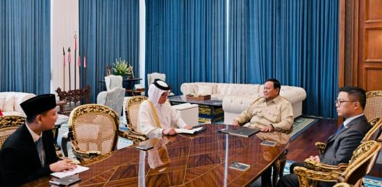 Presiden Prabowo Terima Menlu Qatar, Bahas Penguatan Investasi dan 50 Tahun Hubungan Diplomatik