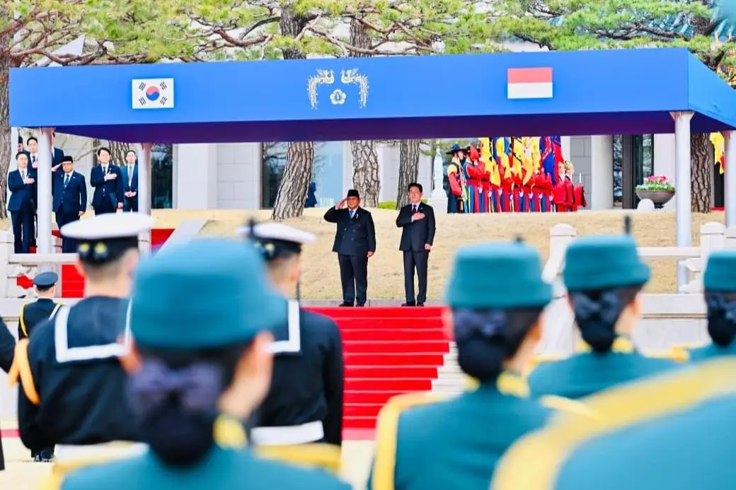 Disambut Upacara Kenegaraan di Blue House, Presiden Prabowo Perkuat Kemitraan Strategis Indonesia–Republik Korea