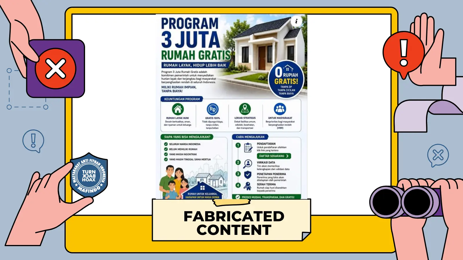[PENIPUAN] Tautan Pendaftaran Rumah Gratis Program 3 Juta Rumah 2026