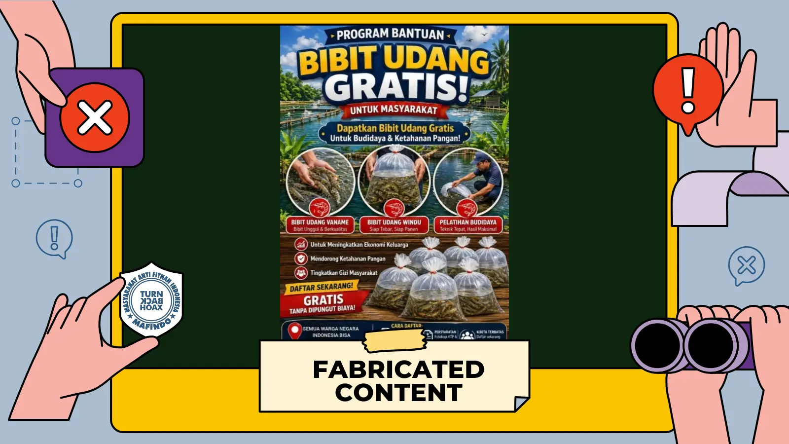 [PENIPUAN] Tautan Pendaftaran Bantuan Bibit Udang Gratis 2026
