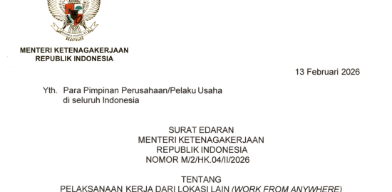 Menaker Terbitkan Ketentuan WFA bagi Pekerja di Sektor Swasta pada Libur Nyepi dan Idulfitri