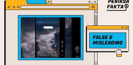 [VERIFIKASI] Video dari Kerumunan Demonstran Iran Menyalakan Senter Buatan AI