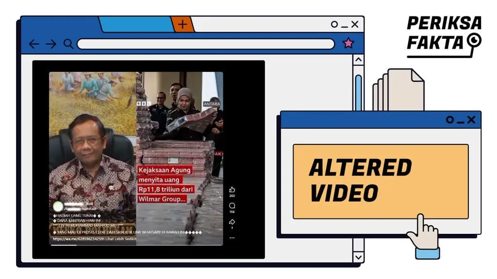[SALAH] Hoaks Video Mahfud MD Bagikan Uang Sitaan Kejagung