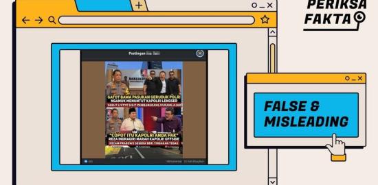 [SALAH] Hoaks Gatot Nurmantyo Geruduk Polri dan Minta Kapolri Lengser