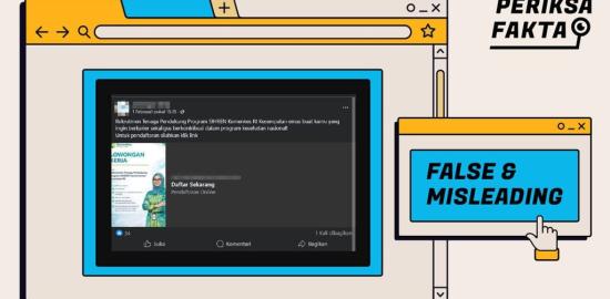 [SALAH] Hoaks Tautan Rekrutmen Tenaga Pendukung SIHREN Kemenkes RI