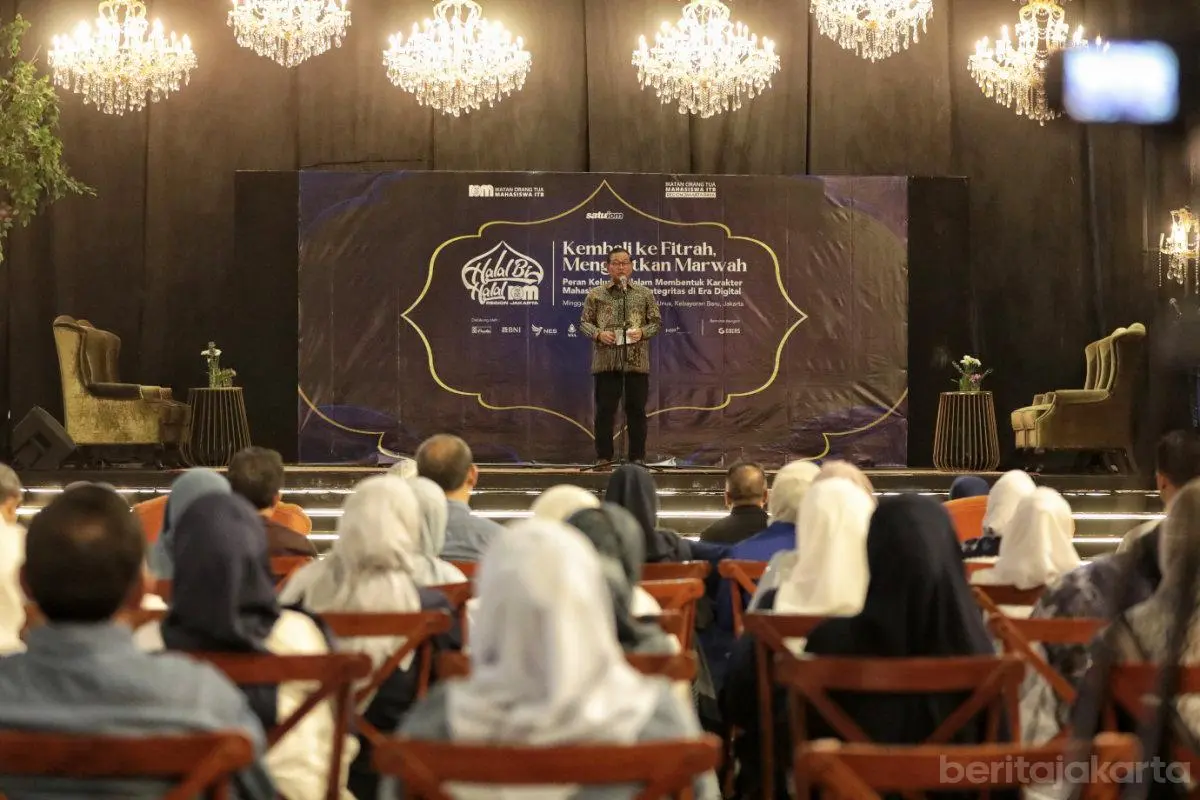 Gubernur Pramono Hadiri Halal Bihalal ITB dan Bahas Program Pendidikan