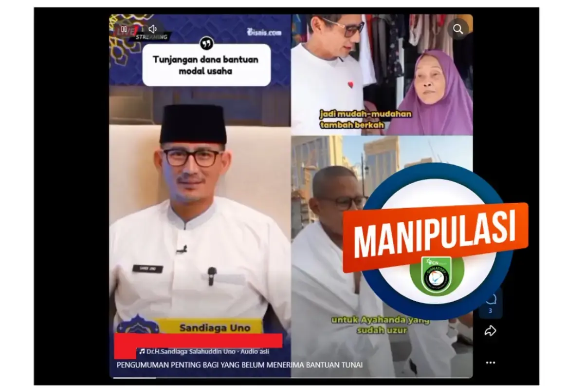 [SALAH] Benarkah Sandiaga Uno Bagi Paket Umroh dan Modal Usaha? Ini Faktanya