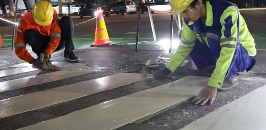 Pramono Minta Zebra Cross Sementara Dibangun di Lokasi JPO Tendean