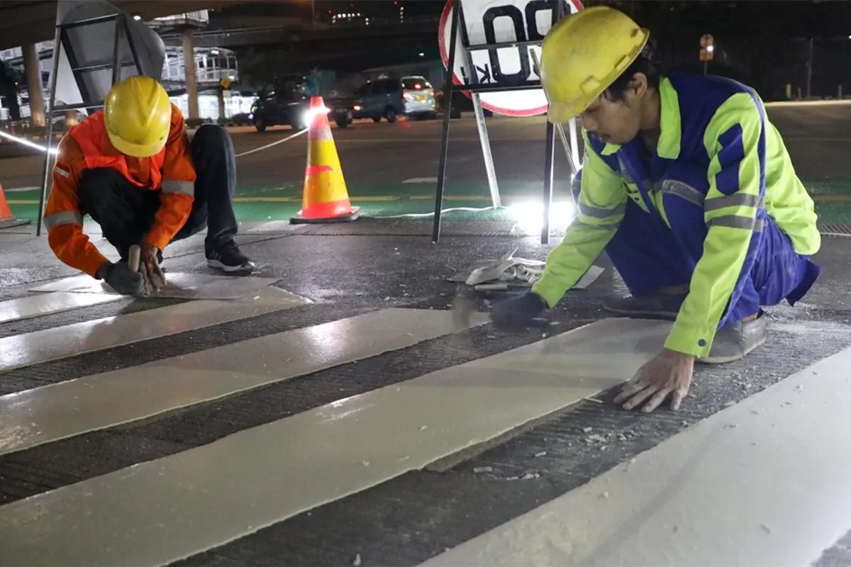 Pramono Minta Zebra Cross Sementara Dibangun di Lokasi JPO Tendean