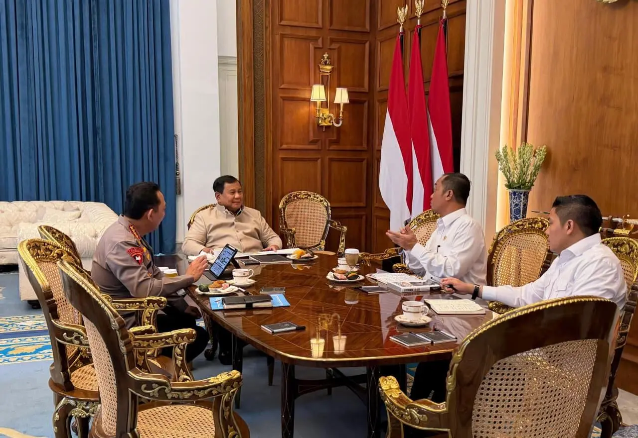 Presiden Prabowo Terima Kapolri, Seskab: Polri Tekankan Komitmen Jaga Stabilitas Nasional