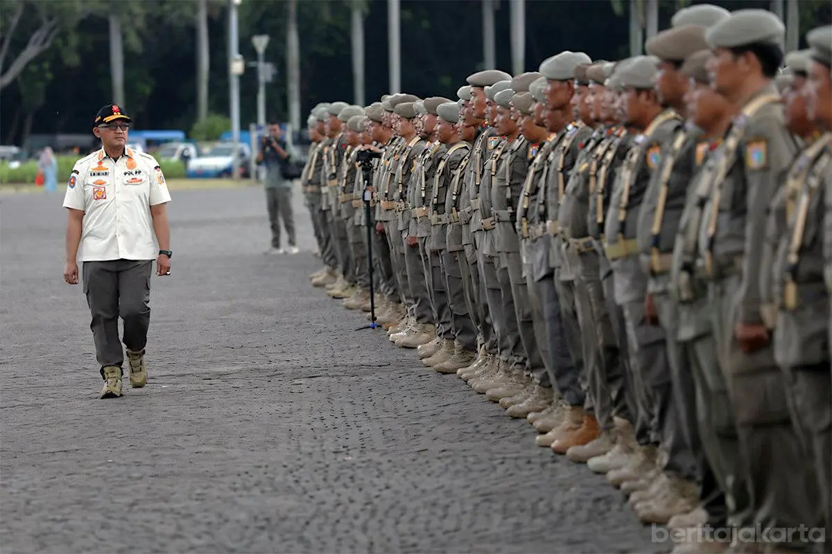 500 Personel Satpol PP Disiagakan Bantu Pengamanan Aksi Penyampaian Pendapat