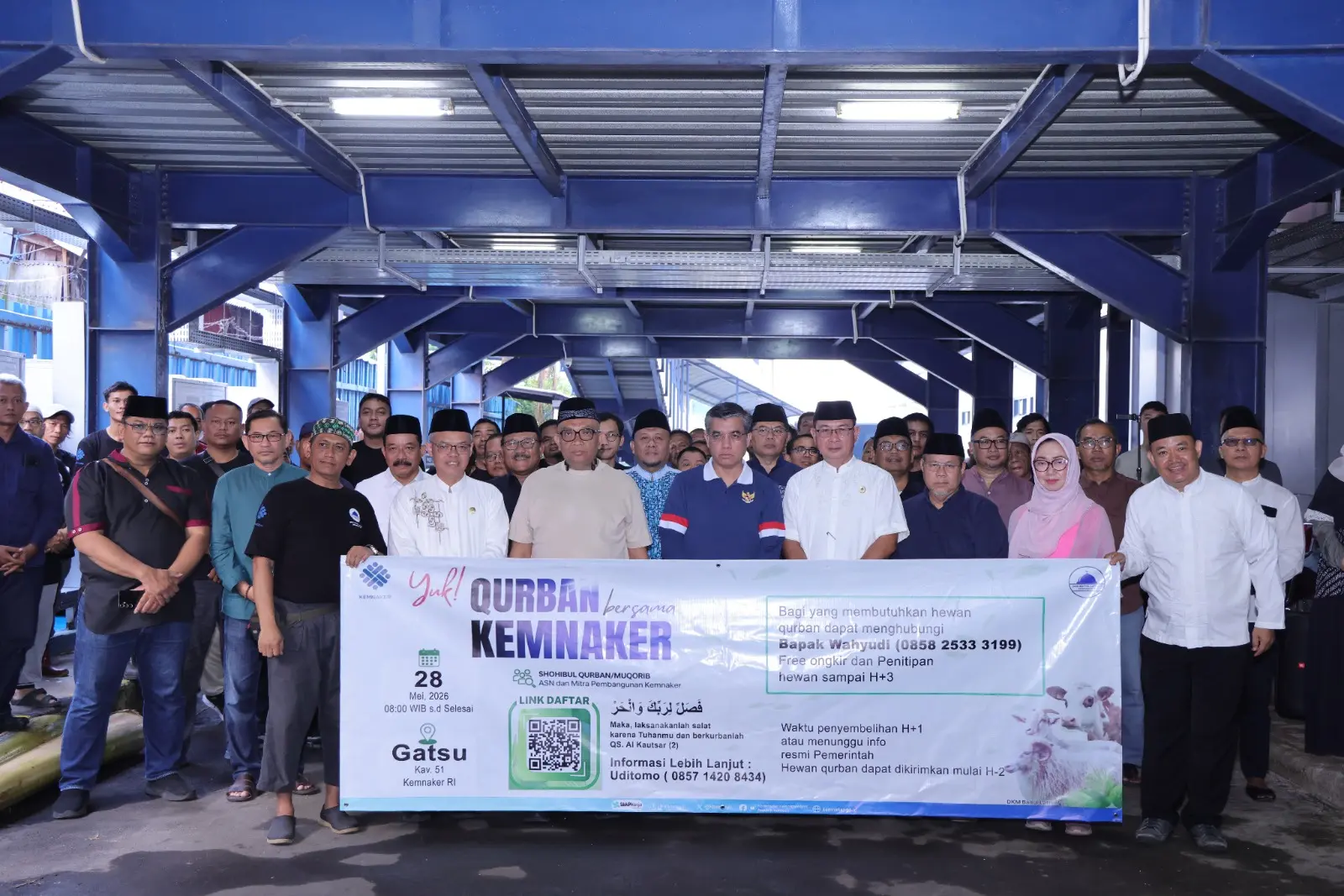 Kemnaker Himpun 93 Hewan Kurban, Menaker: Iduladha Momentum Perkuat Kepedulian dan Kinerja
