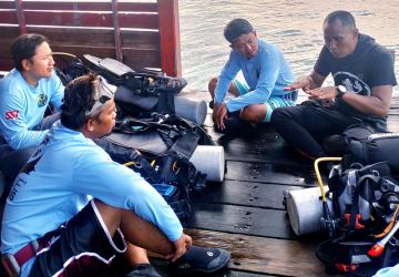 20 Warga Antusias Ikuti Pelatihan Selam Lanjutan di Pulau Pramuka