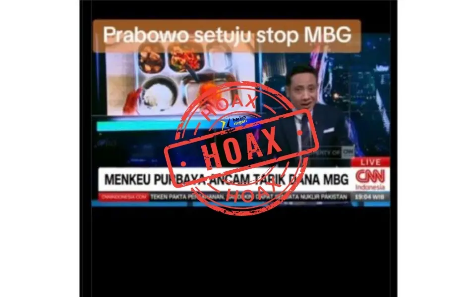 Cek Fakta: Keliru, Kabar Presiden Prabowo Hentikan Program Makan Bergizi Gratis
