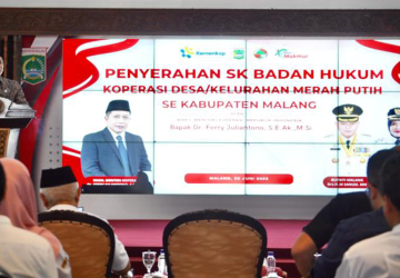 Kemenkop Apresiasi Kabupaten Malang Sukses Bentuk 370-390 Kopdes/kel Merah Putih Berbadan Hukum