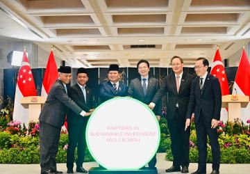 Presiden Prabowo dan PM Wong Hadiri Milestone Ceremony Proyek Energi Terbarukan