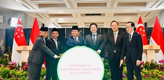 Presiden Prabowo dan PM Wong Hadiri Milestone Ceremony Proyek Energi Terbarukan