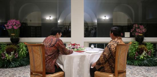 Presiden Prabowo dan PM Wong Jalin Keakraban Lewat Makan Malam Pribadi di Sri Temasek