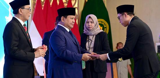 Presiden Prabowo Hadiri Pengukuhan 1.451 Hakim Mahkamah Agung