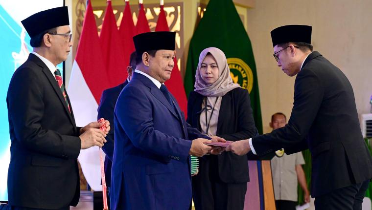 Presiden Prabowo Hadiri Pengukuhan 1.451 Hakim Mahkamah Agung