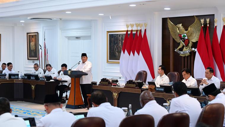 Presiden Prabowo Pimpin Sidang Kabinet Paripurna untuk Evaluasi Kinerja Pemerintahan Semester Pertama