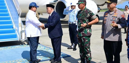 Presiden Prabowo Tiba di Yogyakarta, Sambut Langsung Presiden Macron untuk Tinjau Akmil Magelang