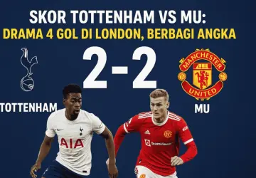 Manchester United Tahan Imbang Tottenham 2–2 di London