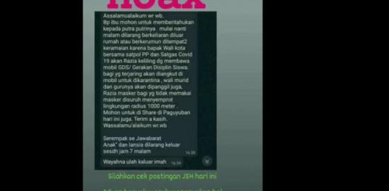 Cek Fakta : Razia Besar-besaran HP saat Malam Tahun Baru