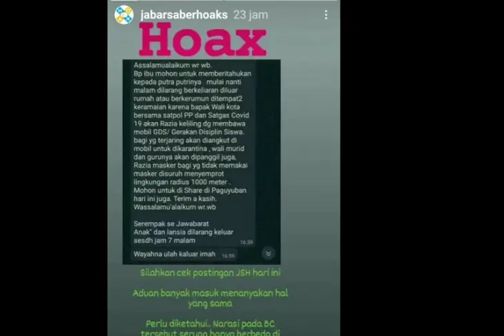 Cek Fakta : Razia Besar-besaran HP saat Malam Tahun Baru